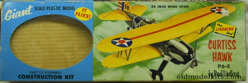 Lindberg Curtiss Hawk P-6E Giant Flying Model - 20 Inch Wingspan, 904-198 plastic model kit